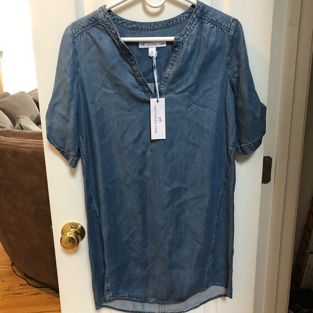 Brand new with tags Southern Tide denim dress XS
